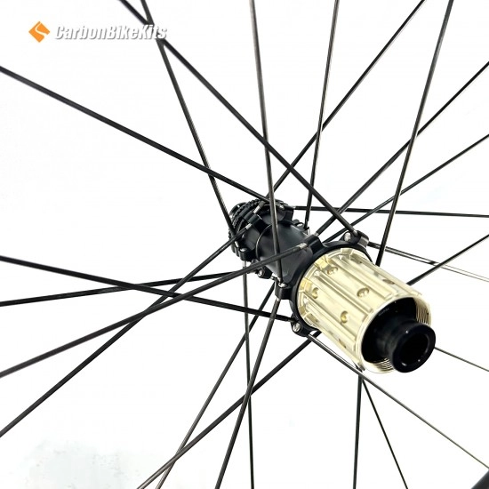 Ultraleichtes 1085g 700C 50x28mm Disc Brake Carbon Rennrad-Laufradsatz Tubeless